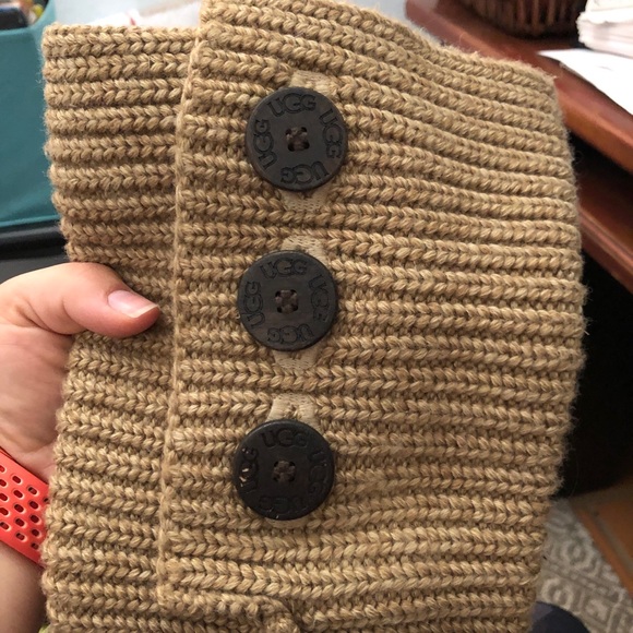 Classic Kitted Ugg Boots - Tan - Picture 4 of 8